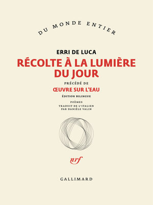 cover image of Récolte à la lumière du jour / Œuvre sur l'eau